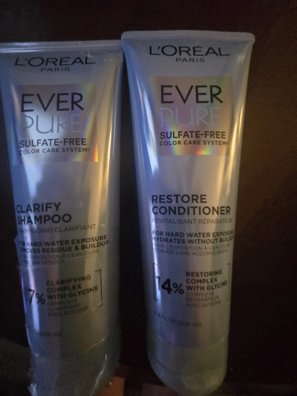 L'Oreal Ever Pure Clarify Shampoo & Restore Conditioner - Light Blue Duo